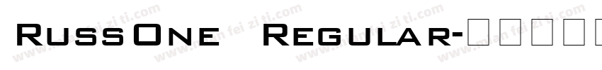 RussOne Regular字体转换